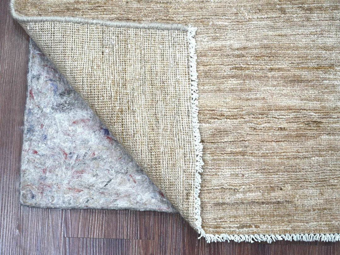 2'10" x 4'9" New Hand Knotted Brown Wool Rectangle Oriental Rug - MOA10222957
