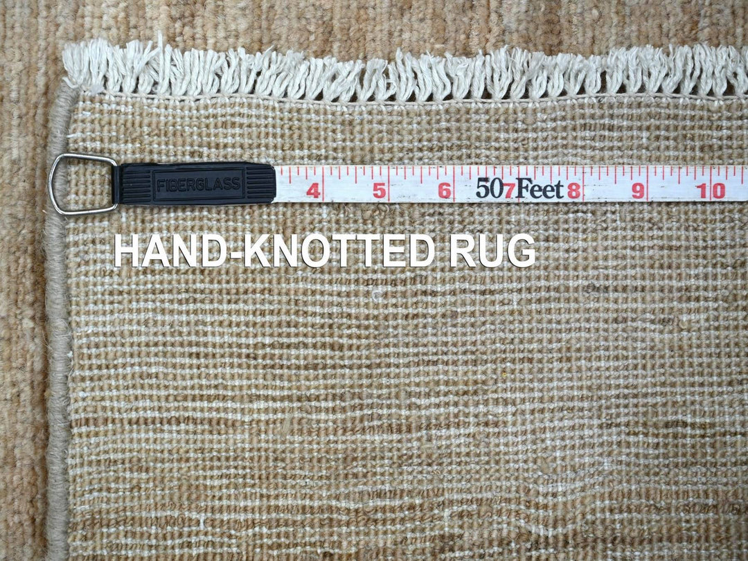 2'10" x 4'9" New Hand Knotted Brown Wool Rectangle Oriental Rug - MOA10222957