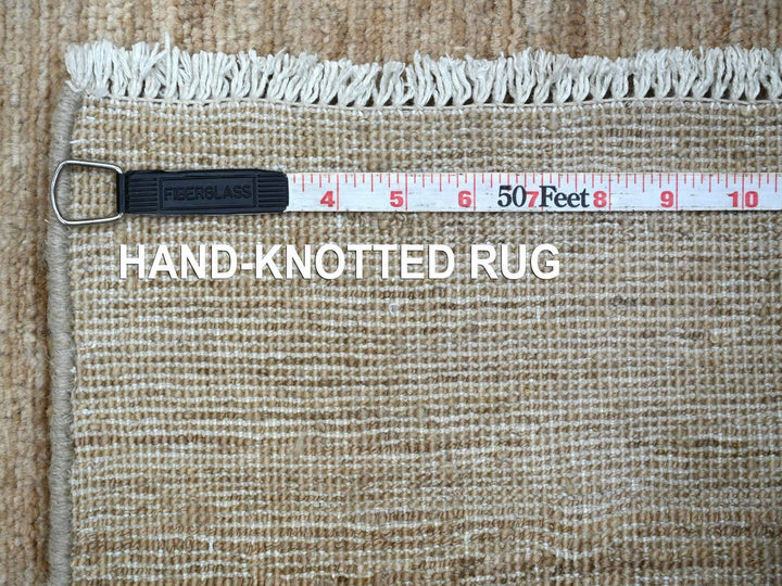 2'10" x 4'9" New Hand Knotted Brown Wool Rectangle Oriental Rug - MOA10222957