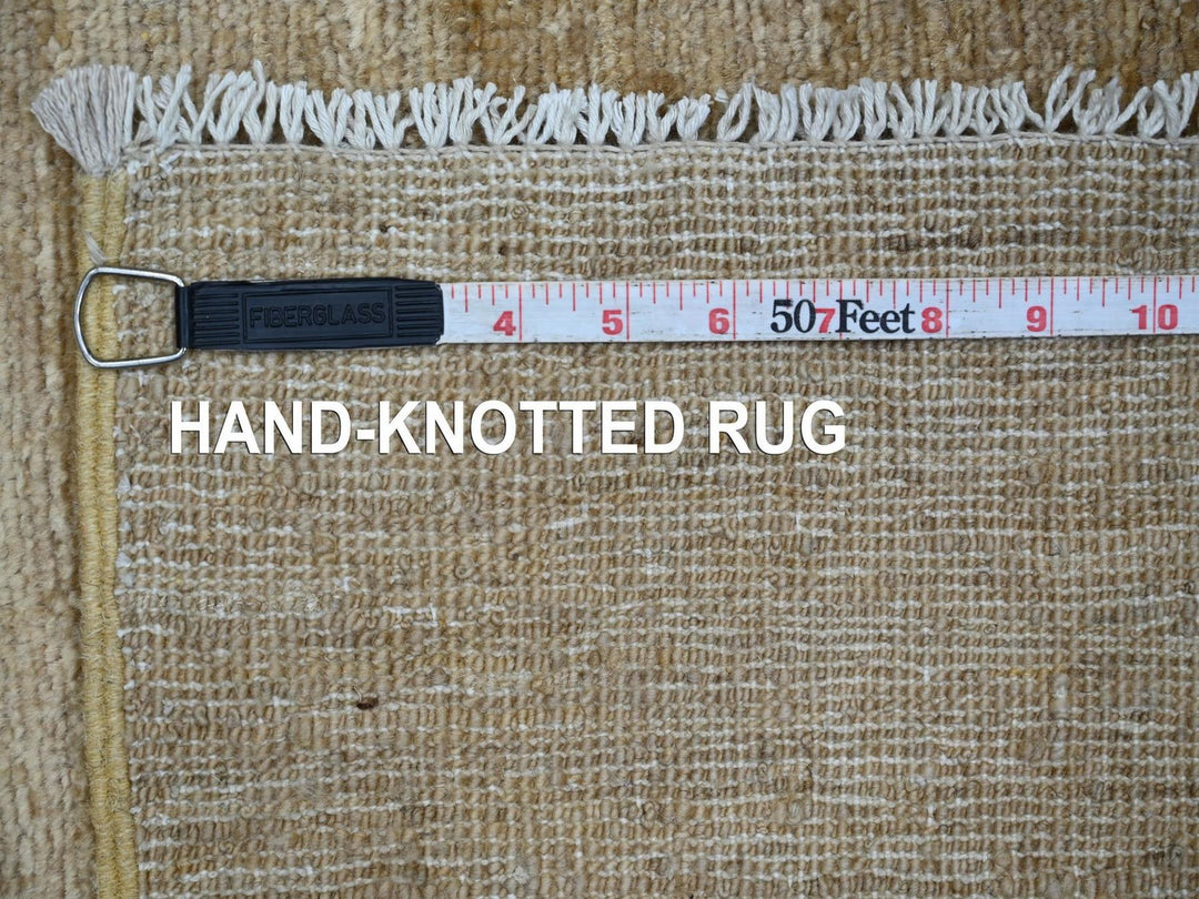 2'6" x 8'0" New Hand Knotted Brown Wool Runner Oriental Rug - MOA10222958