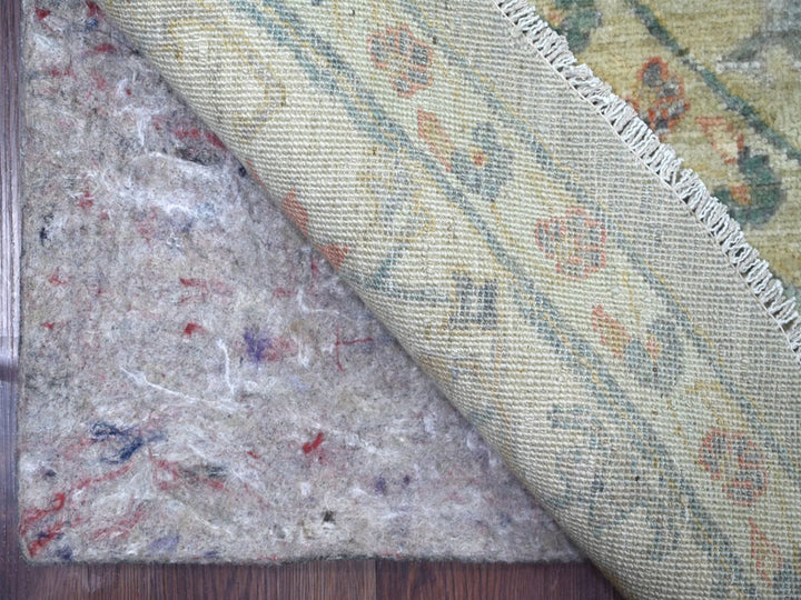 7'11" x 7'11" New Hand Knotted Grey Wool Round Oriental Rug - MOA10222959