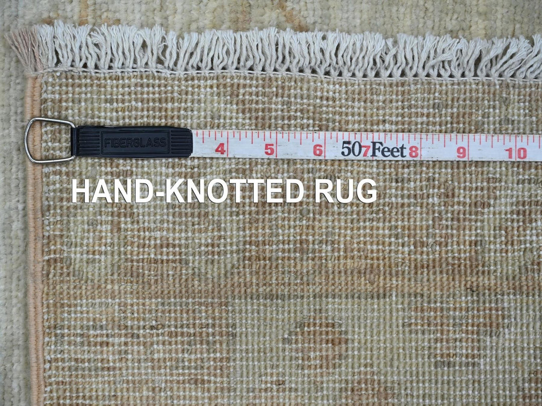 4'11" x 6'10" New Hand Knotted Grey Wool Rectangle Oriental Rug - MOA10222966