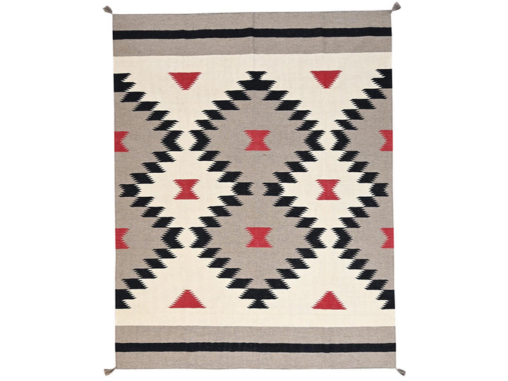 7'11" x 10'3" New Hand Woven Brown Wool Rectangle Oriental Rug - MOA1022296