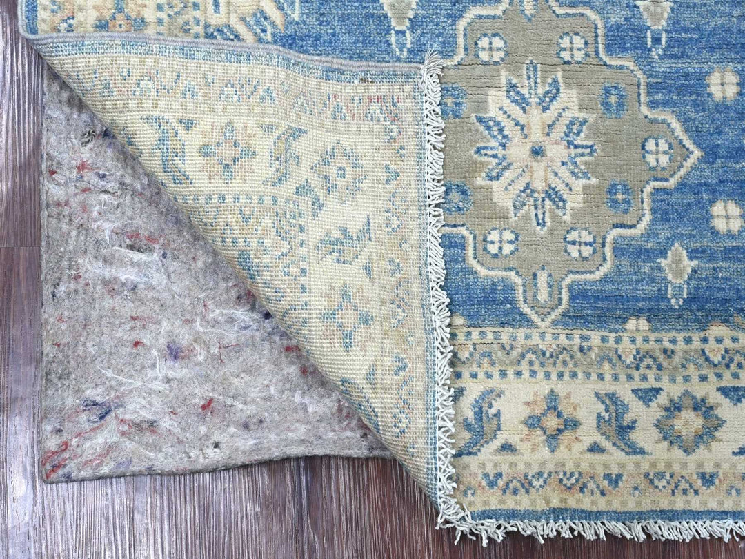 3'4" x 4'6" New Hand Knotted Blue Wool Rectangle Oriental Rug - MOA10222970