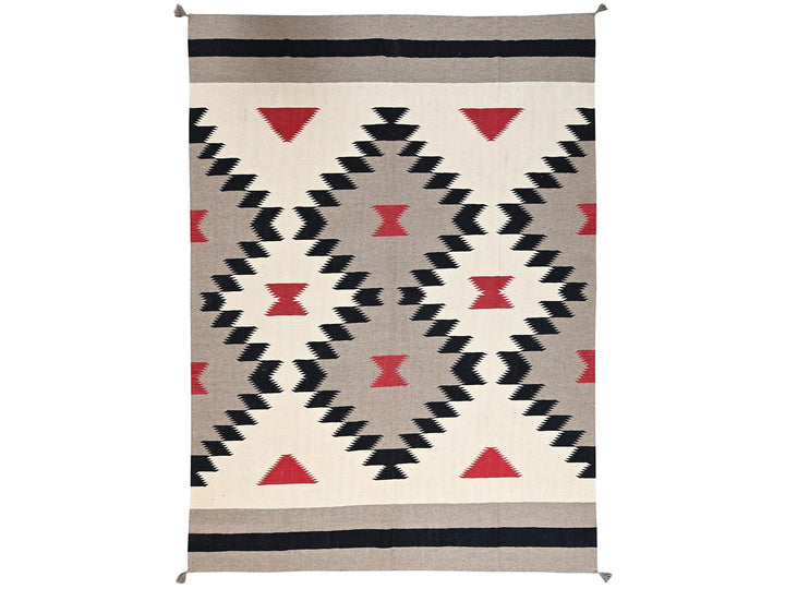 8'10" x 12'1" New Hand Woven Brown Wool Rectangle Oriental Rug - MOA1022298