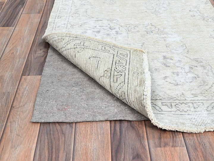 2'5" x 7'6" Vintage Hand Knotted Ivory Wool Runner Oriental Rug - MOA102230
