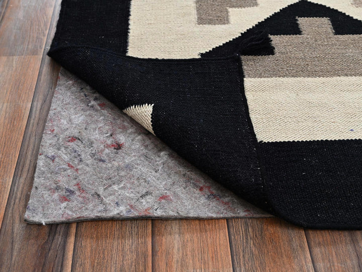 9'2" x 11'7" New Hand Woven Brown Wool Rectangle Oriental Rug - MOA1022313