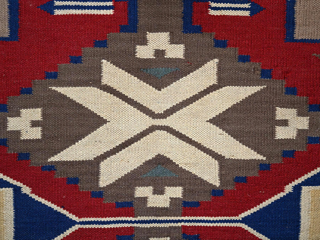 5'3" x 7'1" New Hand Woven Brown Wool Rectangle Oriental Rug - MOA1022327