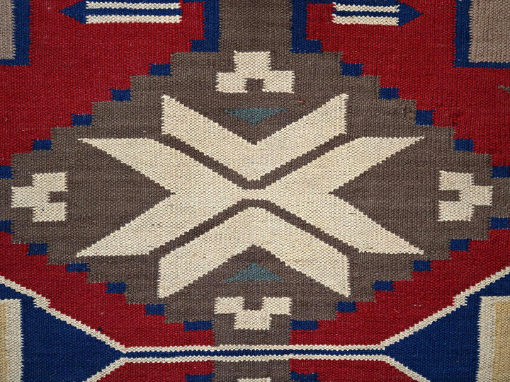 5'3" x 7'1" New Hand Woven Brown Wool Rectangle Oriental Rug - MOA1022327