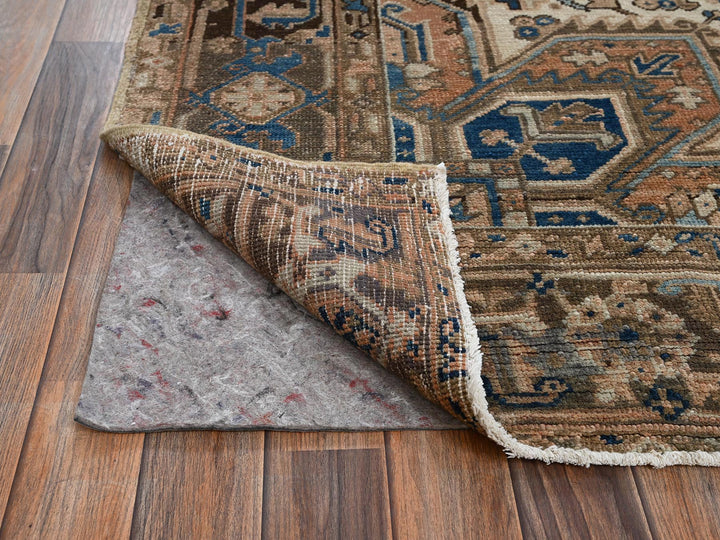 7'11" x 10'4" Vintage Hand Knotted Orange Wool Rectangle Oriental Rug - MOA1022331