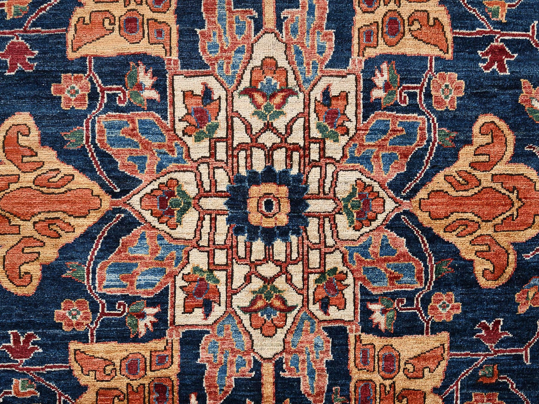 10'1" x 14'2" New Hand Knotted Red Wool Rectangle Oriental Rug - MOA1022351