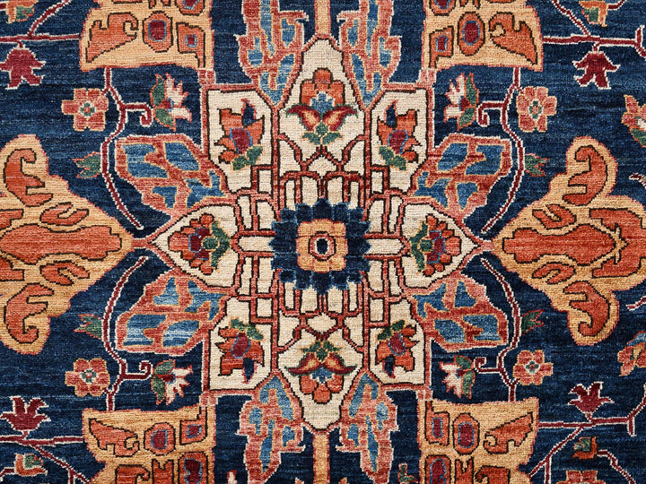 10'1" x 14'2" New Hand Knotted Red Wool Rectangle Oriental Rug - MOA1022351