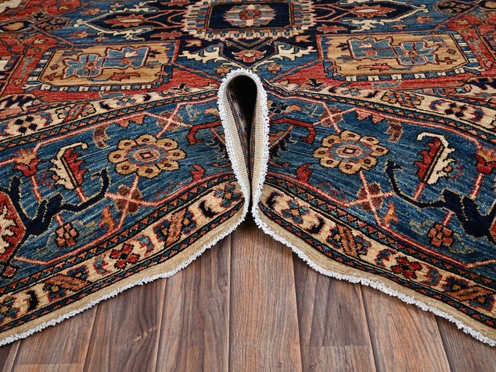 8'1" x 9'10" New Hand Knotted Ivory Wool Rectangle Oriental Rug - MOA1022352