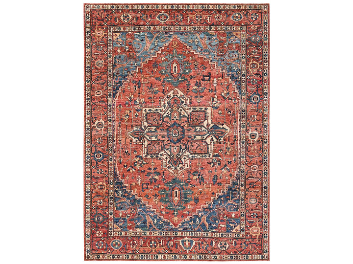 9'4" x 13'1" New Hand Knotted Orange Wool Rectangle Oriental Rug - MOA1022360