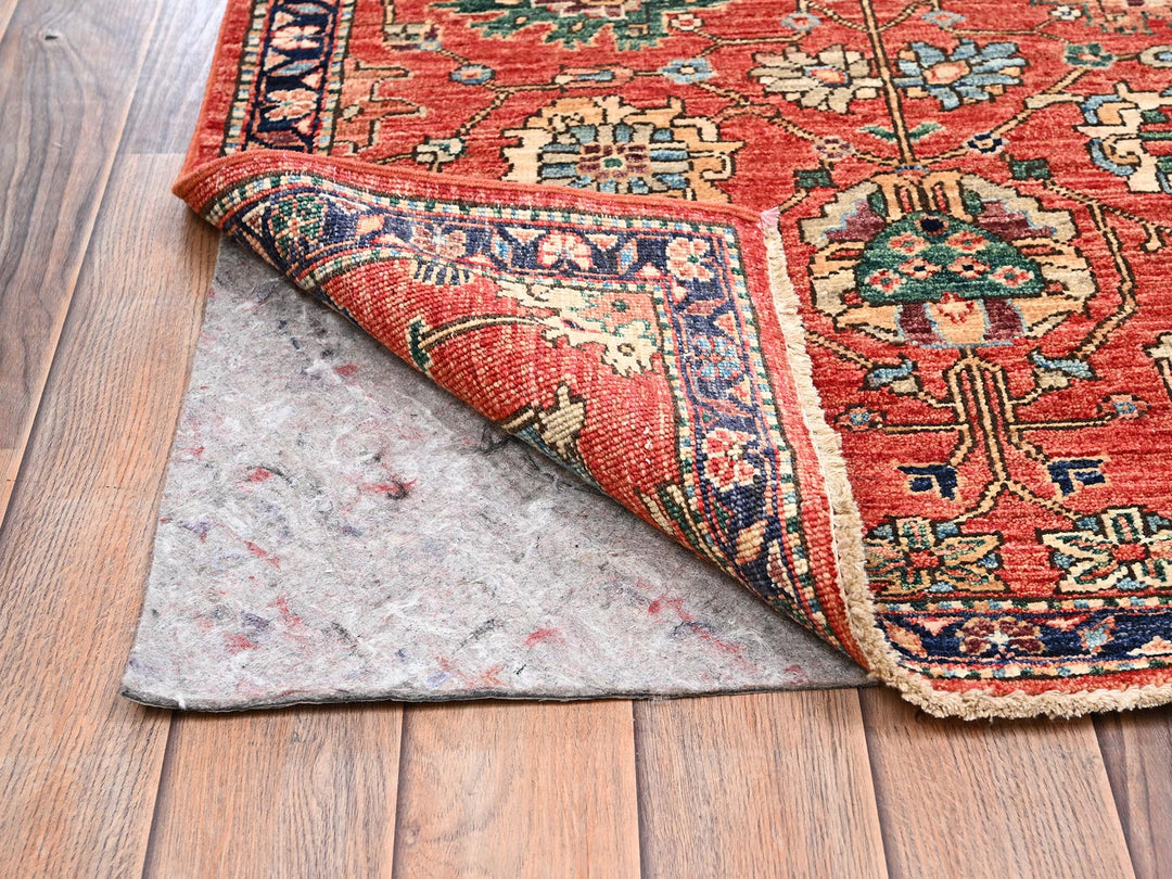 2'10" x 17'7" New Hand Knotted Red Wool Runner Oriental Rug - MOA1022363