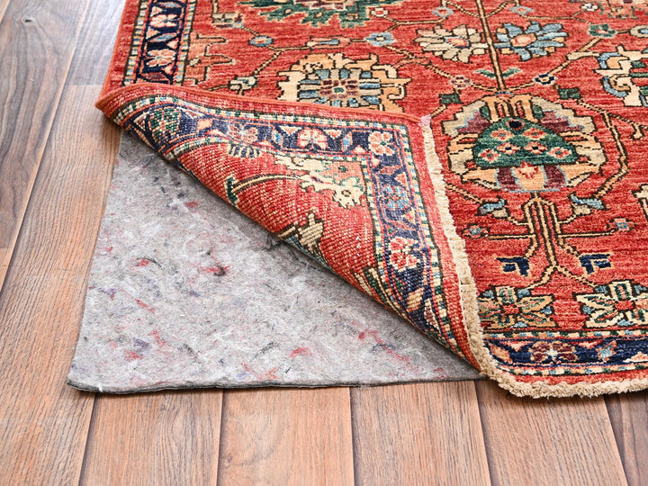 2'10" x 17'7" New Hand Knotted Red Wool Runner Oriental Rug - MOA1022363