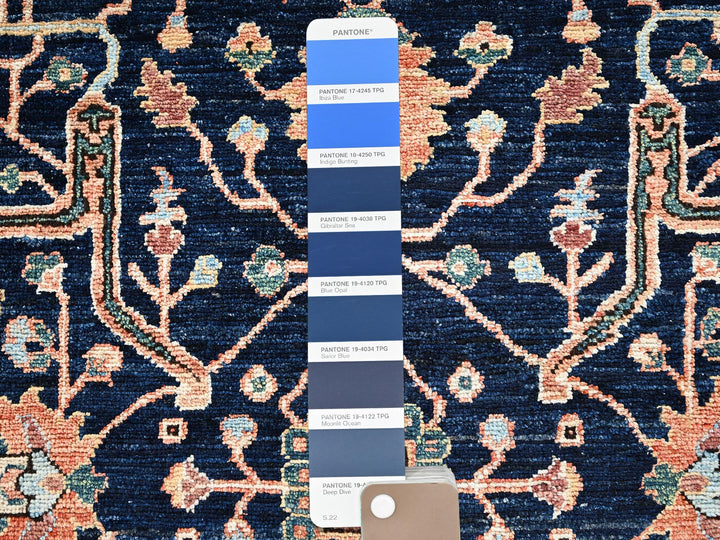 3'2" x 5'0" New Hand Knotted Blue Wool Rectangle Oriental Rug - MOA1022371