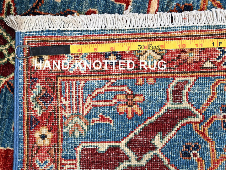 3'0" x 4'10" New Hand Knotted Blue Wool Rectangle Oriental Rug - MOA1022379
