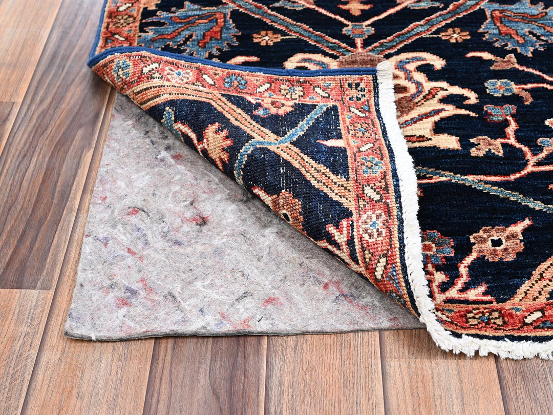 2'2" x 2'8" New Hand Knotted Blue Wool Rectangle Oriental Rug - MOA1022380