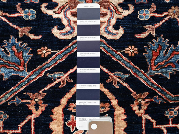 2'2" x 2'8" New Hand Knotted Blue Wool Rectangle Oriental Rug - MOA1022380