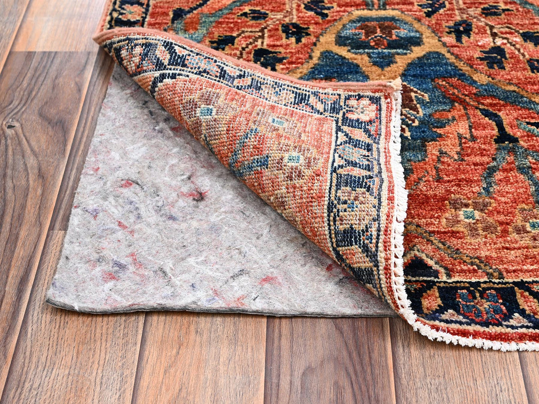 2'1" x 3'1" New Hand Knotted Red Wool Rectangle Oriental Rug - MOA1022381