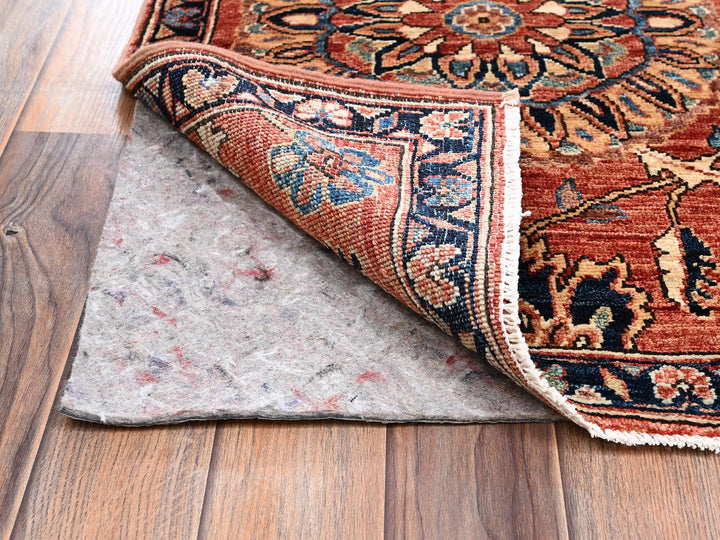 1'11" x 2'11" New Hand Knotted Red Wool Rectangle Oriental Rug - MOA1022382