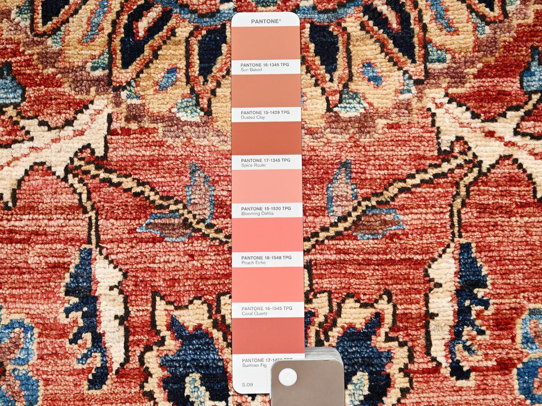 1'11" x 2'11" New Hand Knotted Red Wool Rectangle Oriental Rug - MOA1022382