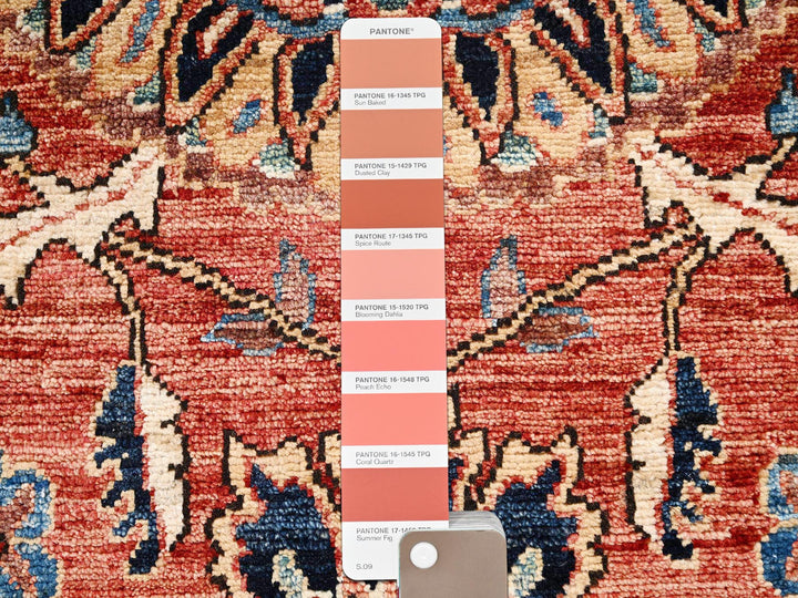 1'11" x 2'11" New Hand Knotted Red Wool Rectangle Oriental Rug - MOA1022382