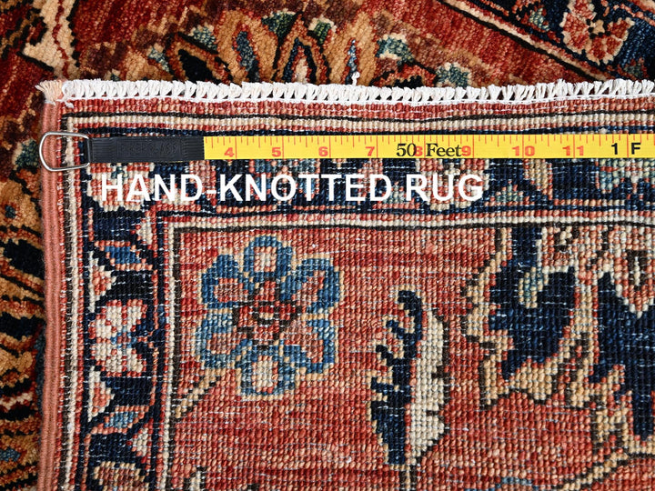 1'11" x 2'11" New Hand Knotted Red Wool Rectangle Oriental Rug - MOA1022382