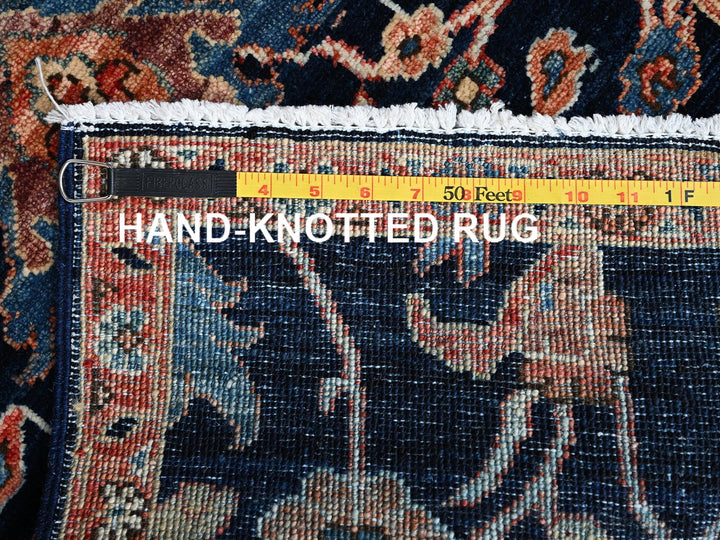 2'0" x 3'0" New Hand Knotted Blue Wool Rectangle Oriental Rug - MOA1022384