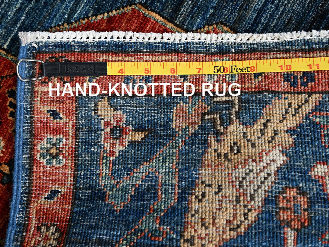 2'1" x 3'0" New Hand Knotted Blue Wool Rectangle Oriental Rug - MOA1022385