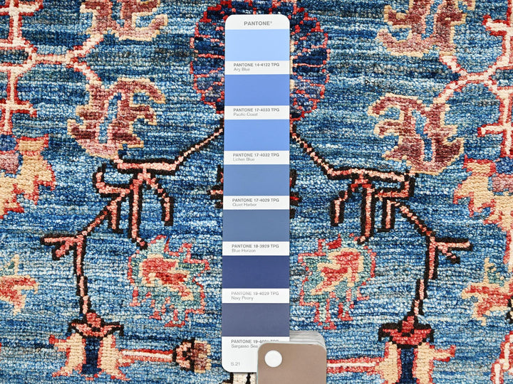 2'2" x 3'3" New Hand Knotted Blue Wool Rectangle Oriental Rug - MOA1022390