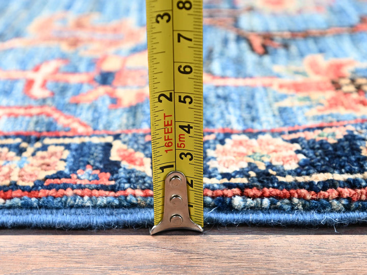 2'2" x 3'3" New Hand Knotted Blue Wool Rectangle Oriental Rug - MOA1022390