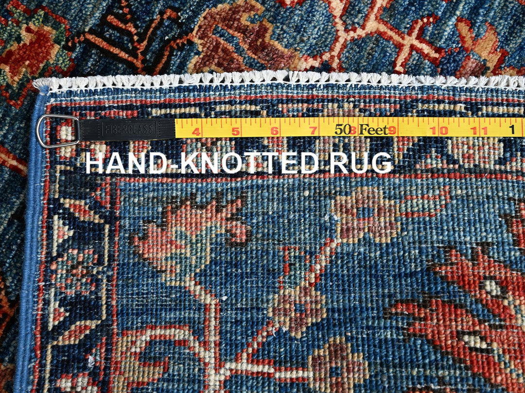 2'2" x 3'3" New Hand Knotted Blue Wool Rectangle Oriental Rug - MOA1022390