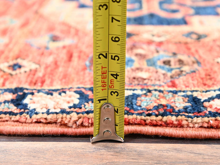 2'2" x 3'0" New Hand Knotted Red Wool Rectangle Oriental Rug - MOA1022393