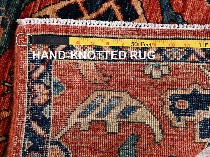 2'2" x 2'11" New Hand Knotted Red Wool Rectangle Oriental Rug - MOA1022395