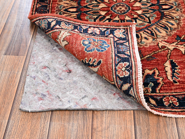 1'11" x 2'10" New Hand Knotted Red Wool Rectangle Oriental Rug - MOA1022396