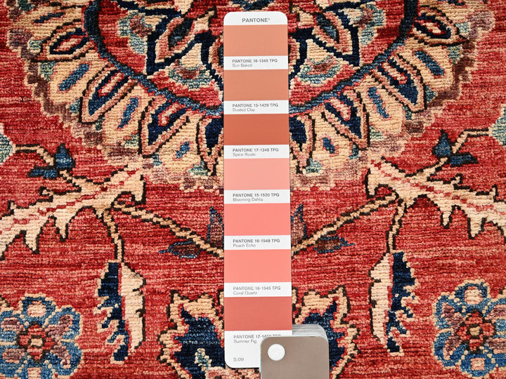 1'11" x 2'10" New Hand Knotted Red Wool Rectangle Oriental Rug - MOA1022396