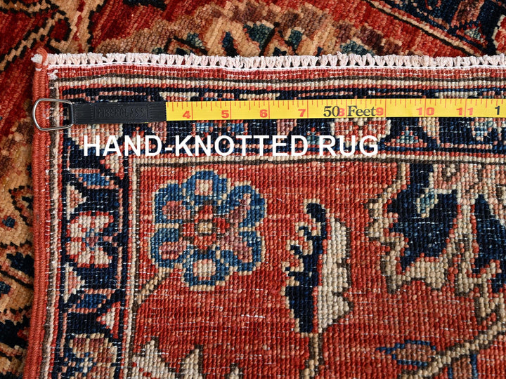 1'11" x 2'10" New Hand Knotted Red Wool Rectangle Oriental Rug - MOA1022396