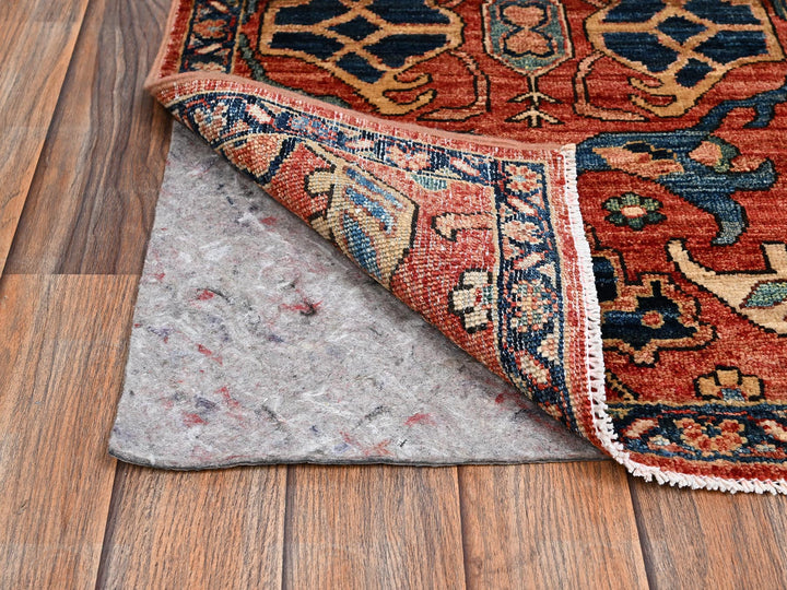 2'0" x 3'0" New Hand Knotted Red Wool Rectangle Oriental Rug - MOA1022397
