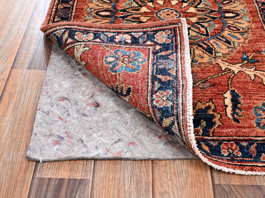 1'11" x 2'11" New Hand Knotted Red Wool Rectangle Oriental Rug - MOA1022399