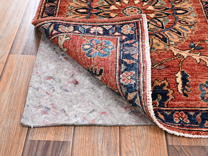 1'11" x 2'11" New Hand Knotted Red Wool Rectangle Oriental Rug - MOA1022399