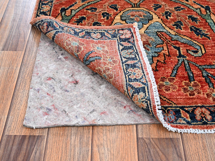 2'1" x 3'0" New Hand Knotted Orange Wool Rectangle Oriental Rug - MOA1022400
