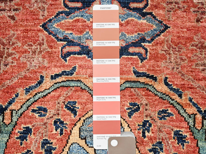 2'1" x 3'0" New Hand Knotted Orange Wool Rectangle Oriental Rug - MOA1022400