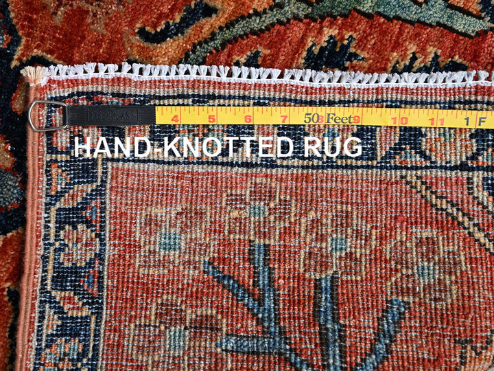 2'1" x 3'0" New Hand Knotted Orange Wool Rectangle Oriental Rug - MOA1022400