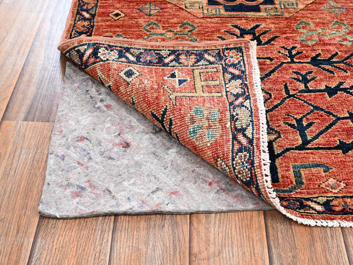 2'3" x 3'0" New Hand Knotted Red Wool Rectangle Oriental Rug - MOA1022401