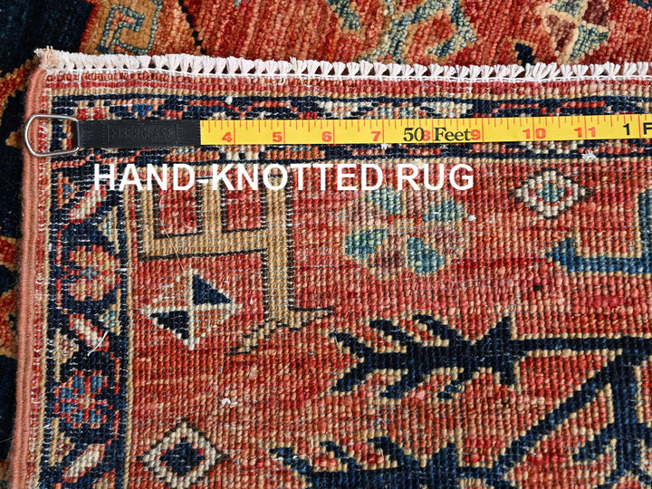 2'3" x 3'0" New Hand Knotted Red Wool Rectangle Oriental Rug - MOA1022401