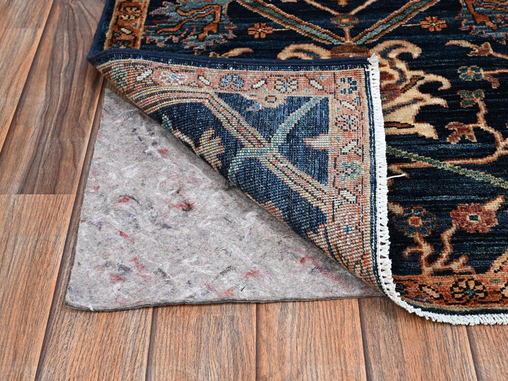 2'3" x 3'0" New Hand Knotted Blue Wool Rectangle Oriental Rug - MOA1022404