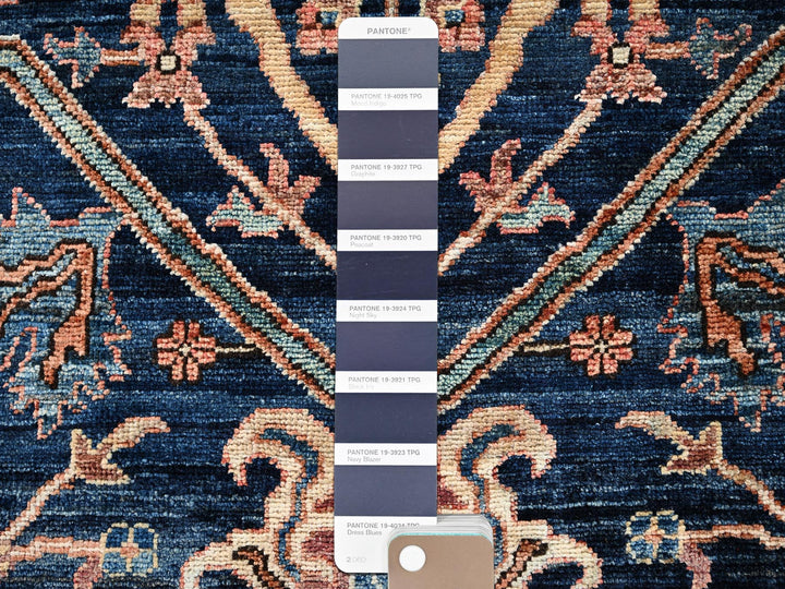 2'3" x 3'0" New Hand Knotted Blue Wool Rectangle Oriental Rug - MOA1022404