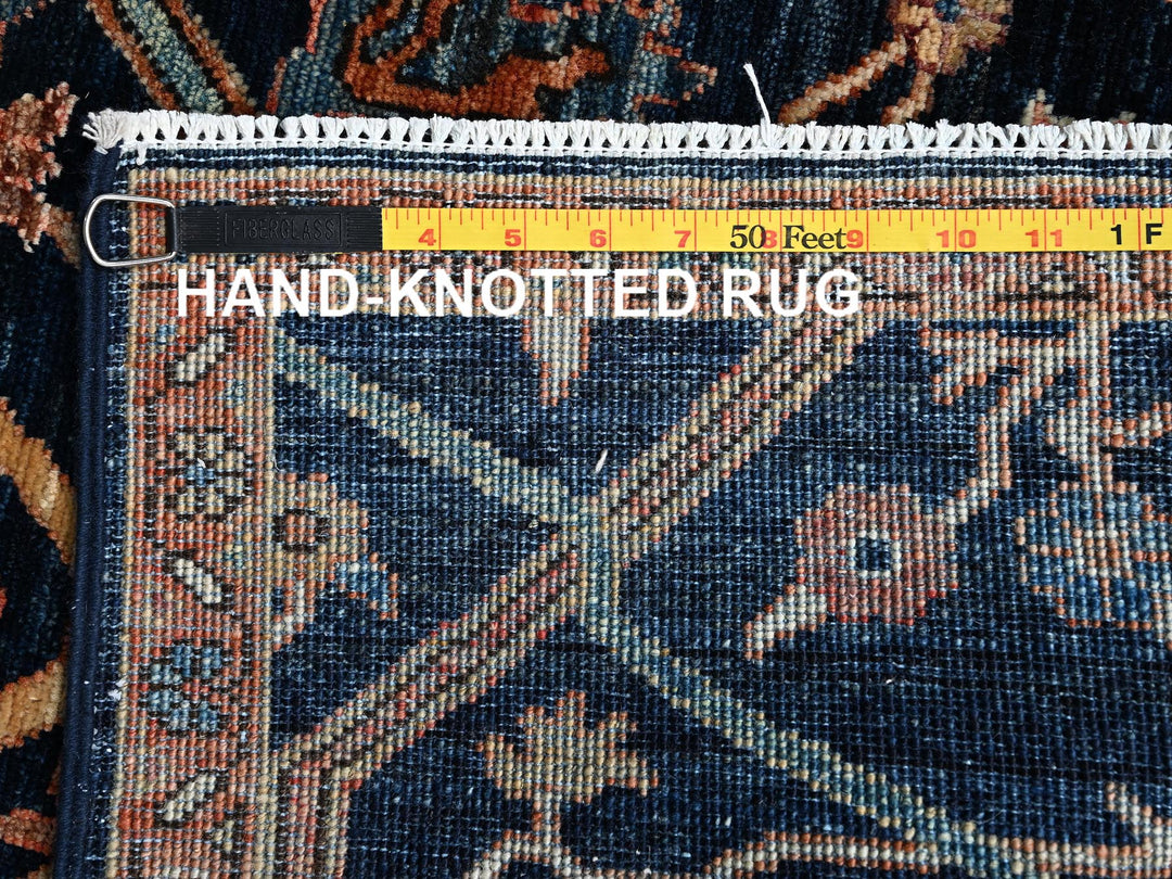 2'3" x 3'0" New Hand Knotted Blue Wool Rectangle Oriental Rug - MOA1022404